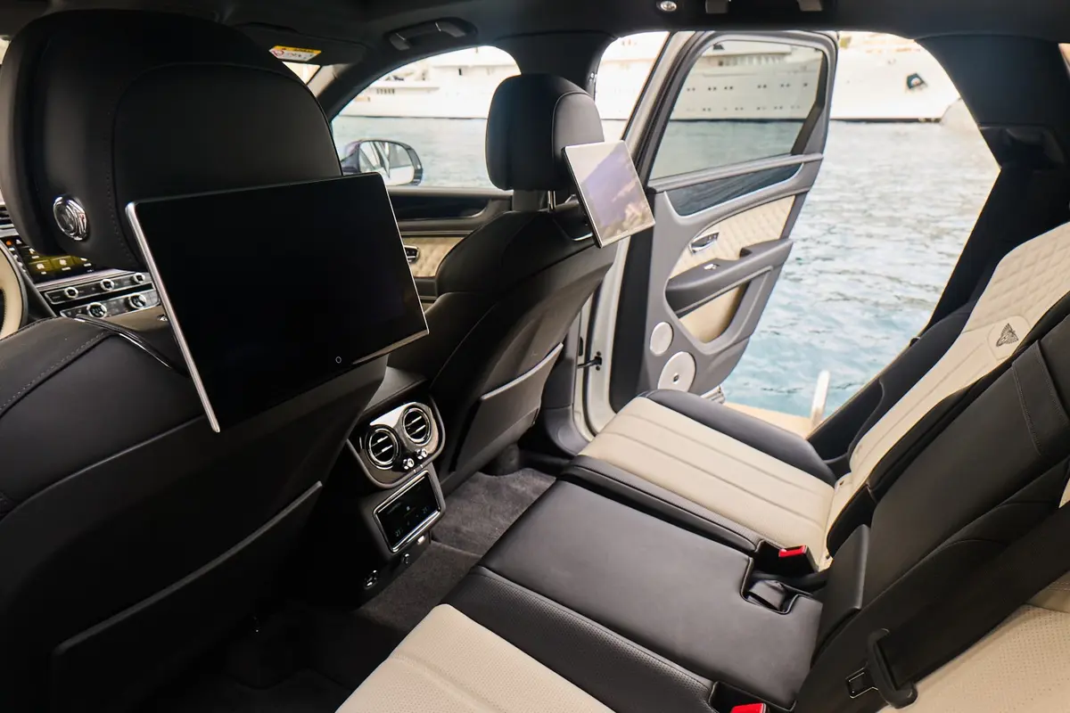 Bentley Bentayga V8-S 2024, interior — Luxury Car Rental Switzerland, Switzerland. Bentley Bentayga V8-S in Switzerland The Bentley Bentayga V8-S is available for rental in…