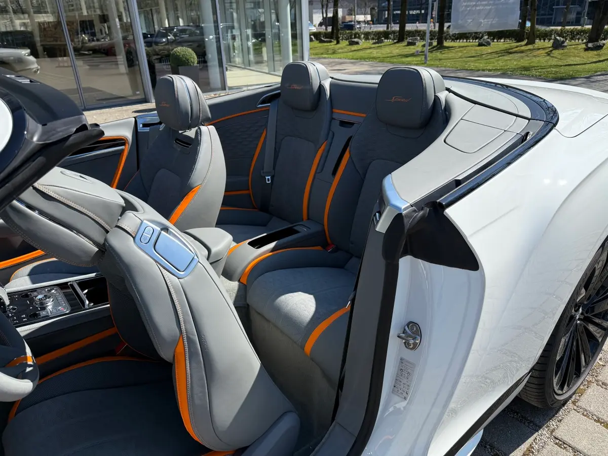 Bentley Continental GTC Speed 2025, rear view — Luxury Car Rental Switzerland, Switzerland. Bentley Continental GTC Speed in Switzerland The Bentley Continental GTC Speed is…