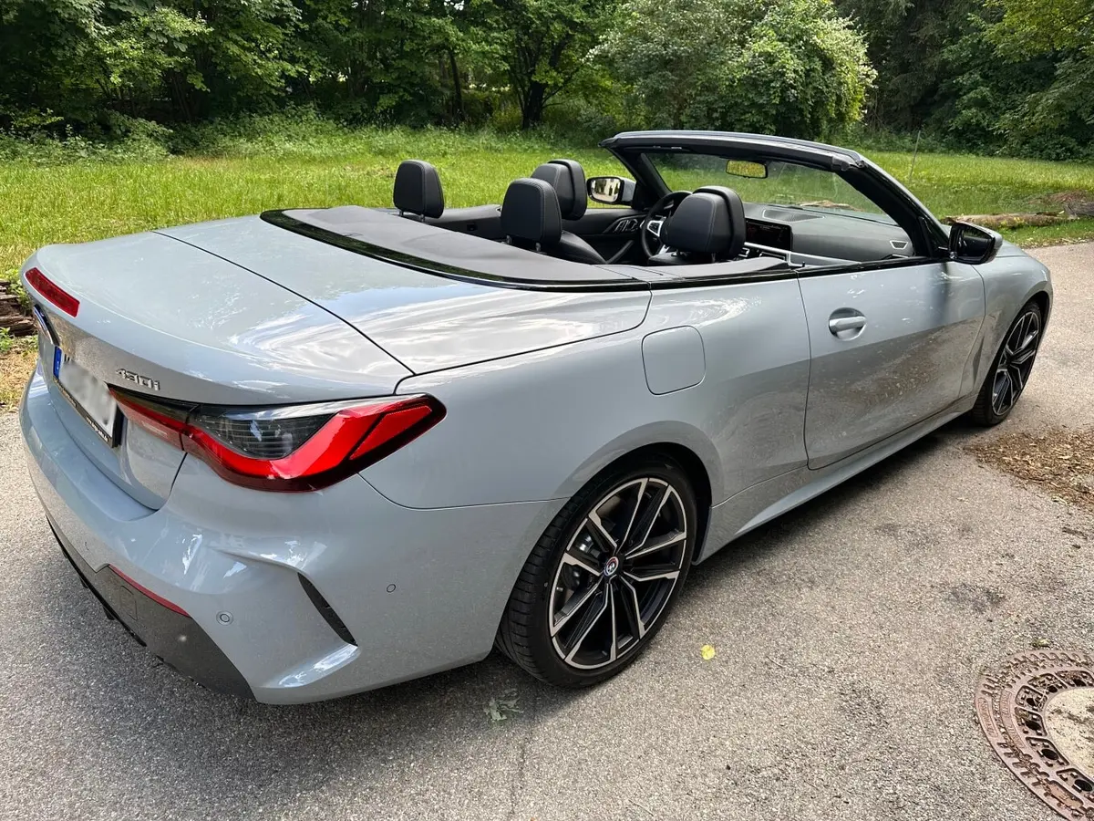 BMW 430i Cabrio 2023, exterior — Luxury Car Rental Switzerland, Switzerland. BMW 430i Cabrio in Switzerland The BMW 430i Cabrio is available for rental in Switzerland…