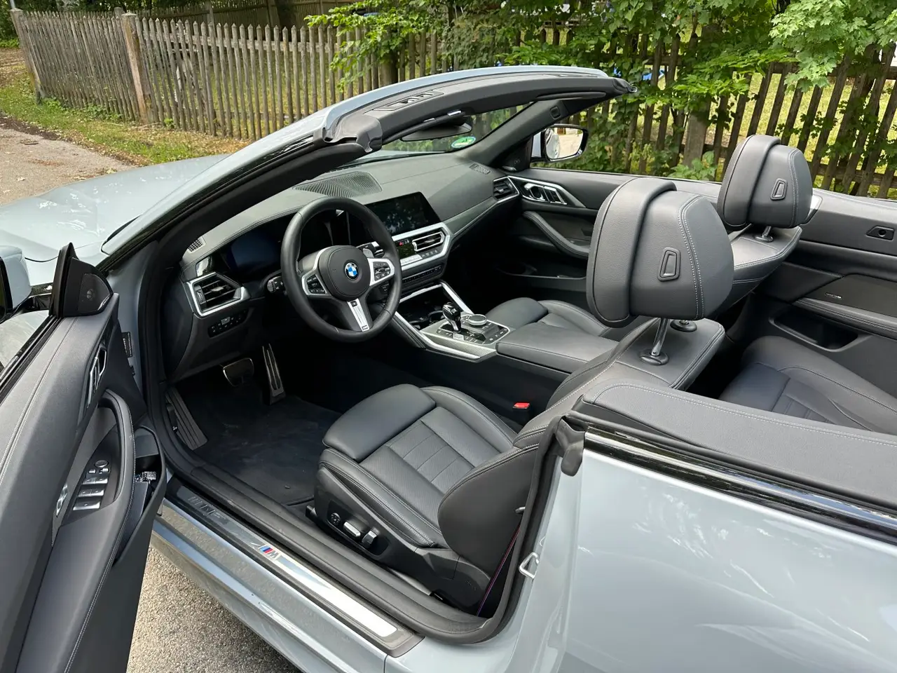 BMW 430i Cabrio 2023, interior — Luxury Car Rental Switzerland, Switzerland. BMW 430i Cabrio in Switzerland The BMW 430i Cabrio is available for rental in Switzerland…