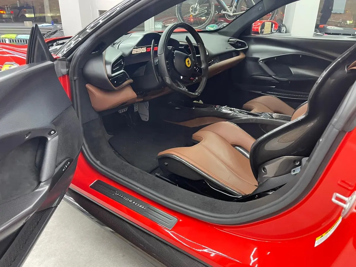 Ferrari 296 GTB 2023, front view — Luxury Car Rental Switzerland, Switzerland. Ferrari 296 GTB in Switzerland The Ferrari 296 GTB is available to rent in Switzerland…