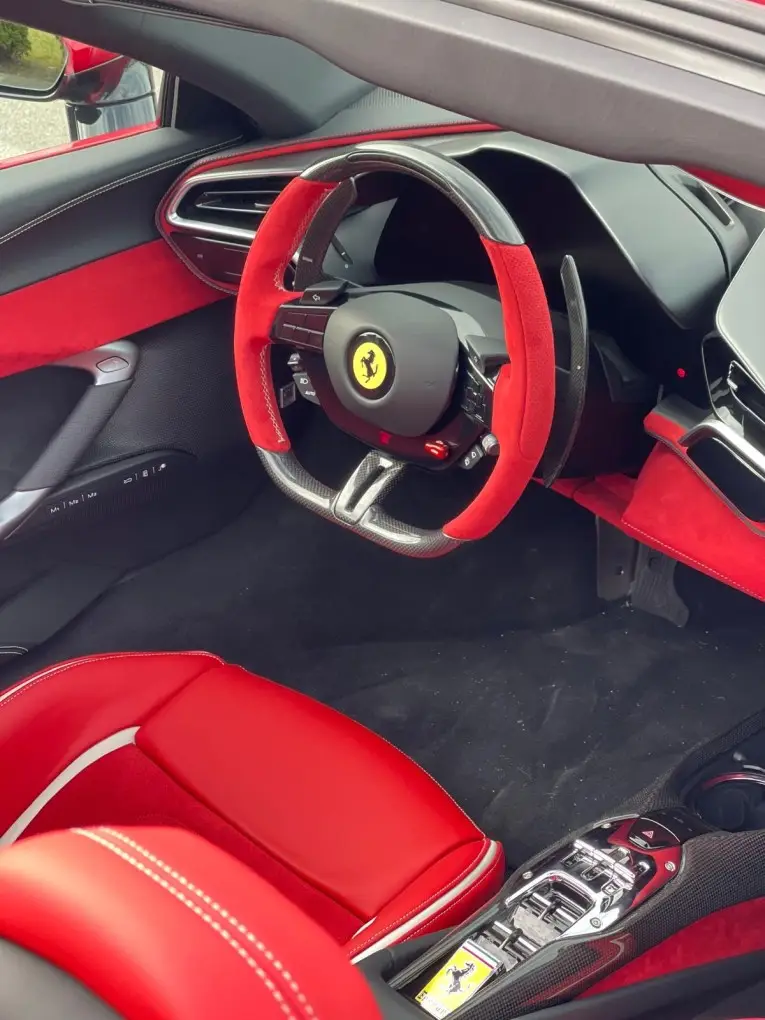 Ferrari 296 GTS Spider 2025, interior — Luxury Car Rental Switzerland, Switzerland. Ferrari 296 GTS Spider in Switzerland The Ferrari 296 GTS Spider 2025 is available for…