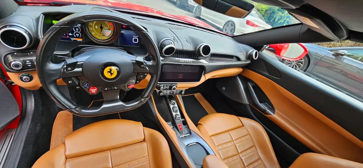 Ferrari Portofino M 2023, front view — Luxury Car Rental Switzerland, Switzerland. Ferrari Portofino M in Switzerland The Ferrari Portofino M is available for rental in…