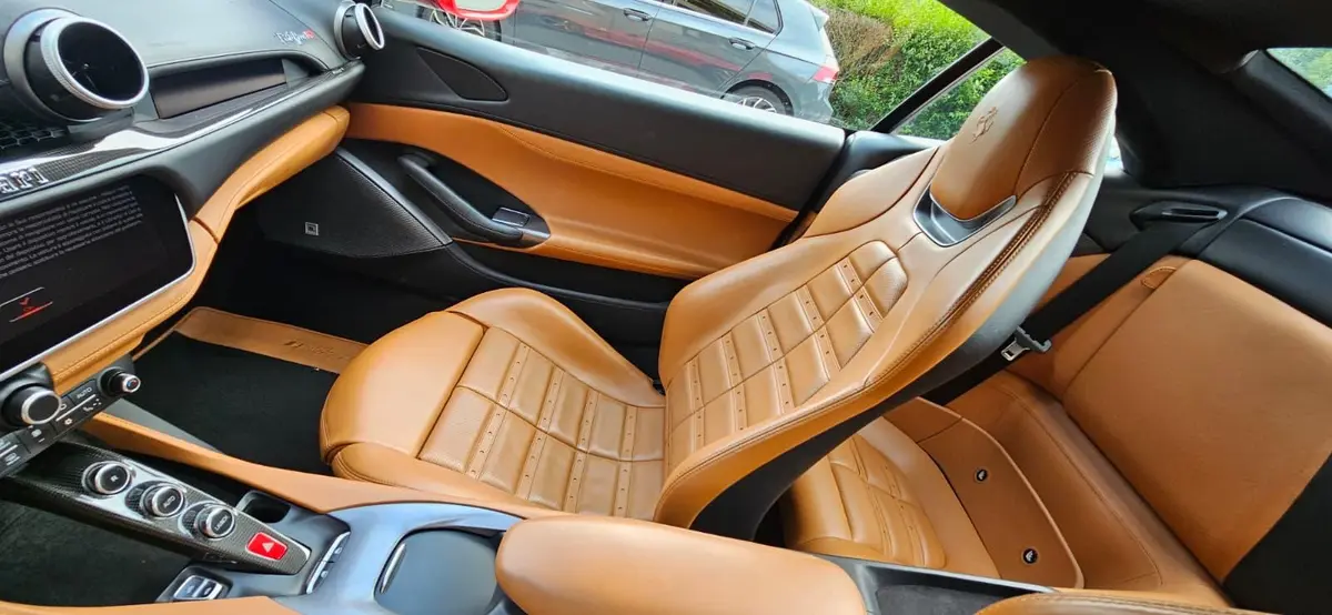 Ferrari Portofino M 2023, rear view — Luxury Car Rental Switzerland, Switzerland. Ferrari Portofino M in Switzerland The Ferrari Portofino M is available for rental in…
