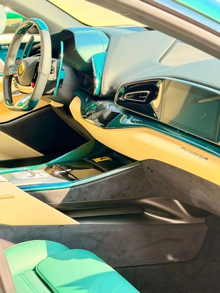 Ferrari Purosangue Atelier 2025, dashboard — Luxury Car Rental Switzerland, Switzerland. Ferrari Purosangue Atelier in Switzerland The Ferrari Purosangue Atelier is available for…