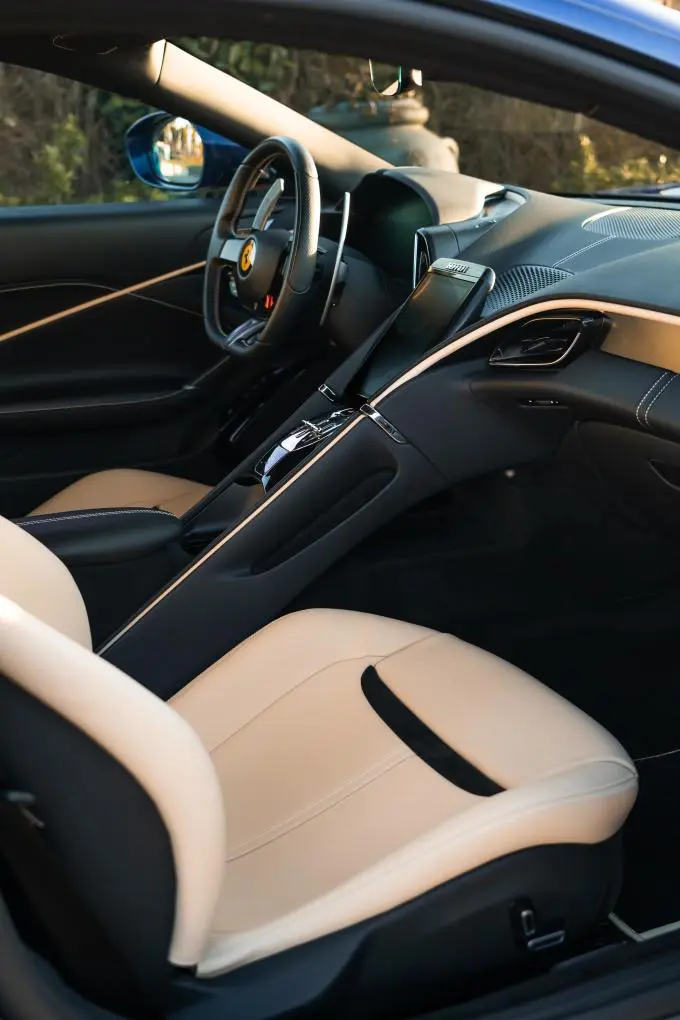 Ferrari Roma 2025, exterior — Luxury Car Rental Switzerland, Switzerland. Ferrari Roma in Switzerland The Ferrari Roma offered for rental in Switzerland is the…