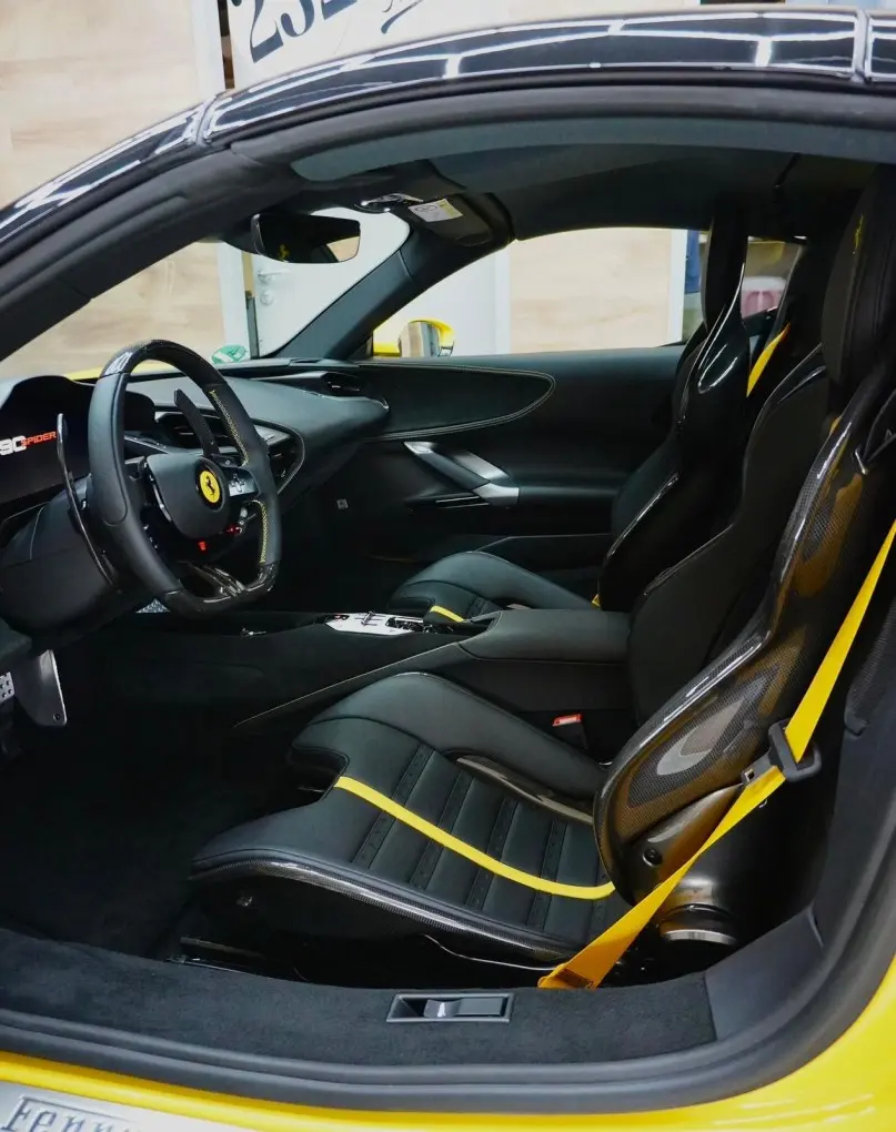 Ferrari SF90 Spider 2024, exterior — Luxury Car Rental Switzerland, Switzerland. Ferrari SF90 Spider in Switzerland The Ferrari SF90 Spider is available to rent in…