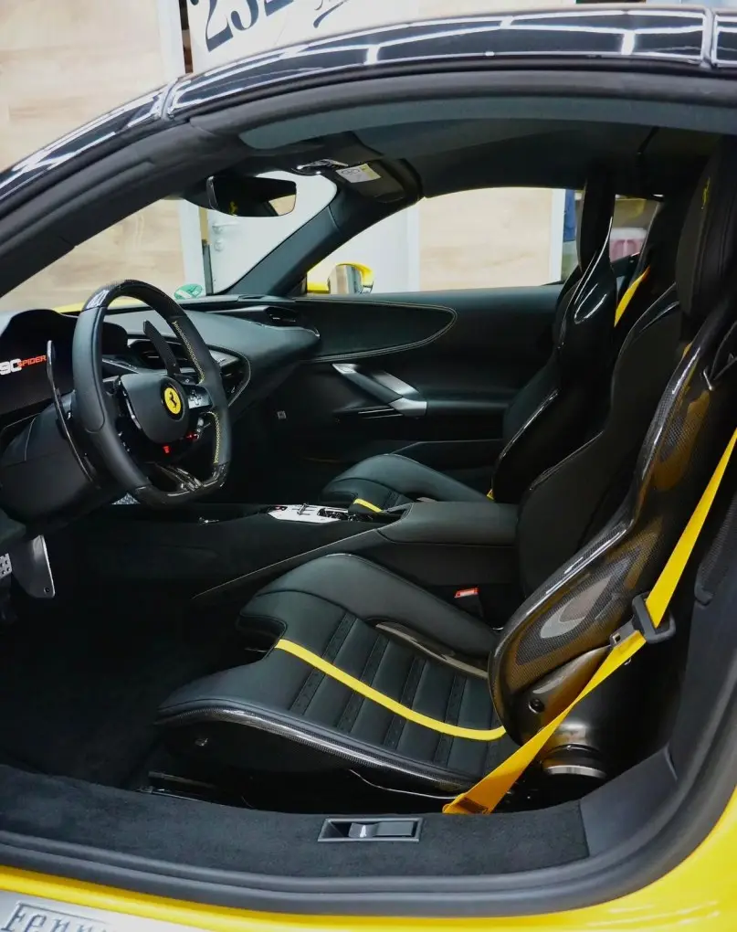 Ferrari SF90 Spider 2024, exterior — Luxury Car Rental Switzerland, Switzerland. Ferrari SF90 Spider in Switzerland The Ferrari SF90 Spider is available to rent in…