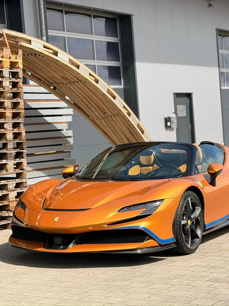 Ferrari SF90 Spider Tailor Made 2025, вид сзади — Luxury Car Rental Switzerland, Switzerland. Ferrari SF90 Spider Tailor Made в Switzerland Ferrari SF90 Spider Tailor Made 2025 года…