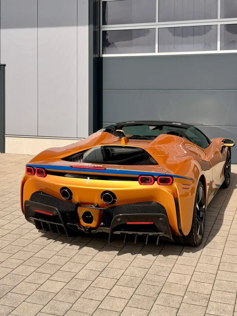 Ferrari SF90 Spider Tailor Made 2025, interior — Luxury Car Rental Switzerland, Switzerland. Ferrari SF90 Spider Tailor Made in Switzerland The Ferrari SF90 Spider Tailor Made is…