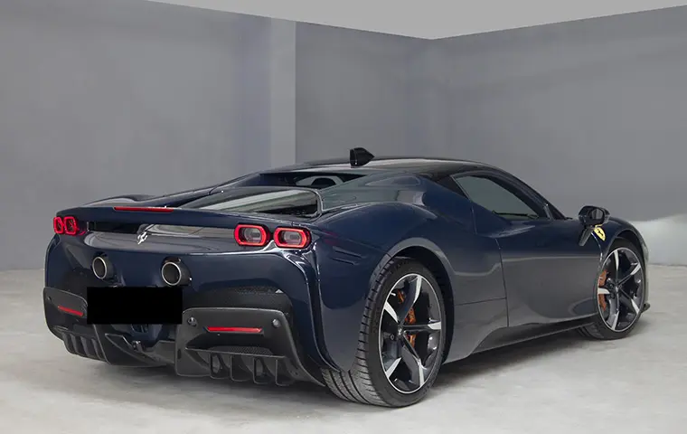 Ferrari SF90 Stradale 2025, interior — Luxury Car Rental Switzerland, Switzerland. Ferrari SF90 Stradale in Switzerland The Ferrari SF90 Stradale is available for rental in…