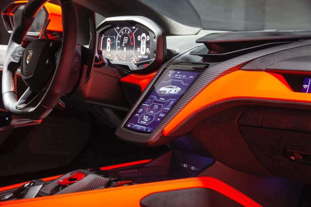 Lamborghini Revuelto 2026, dashboard — Luxury Car Rental Switzerland, Switzerland. Lamborghini Revuelto in Switzerland The Lamborghini Revuelto 2026 is available to rent in…
