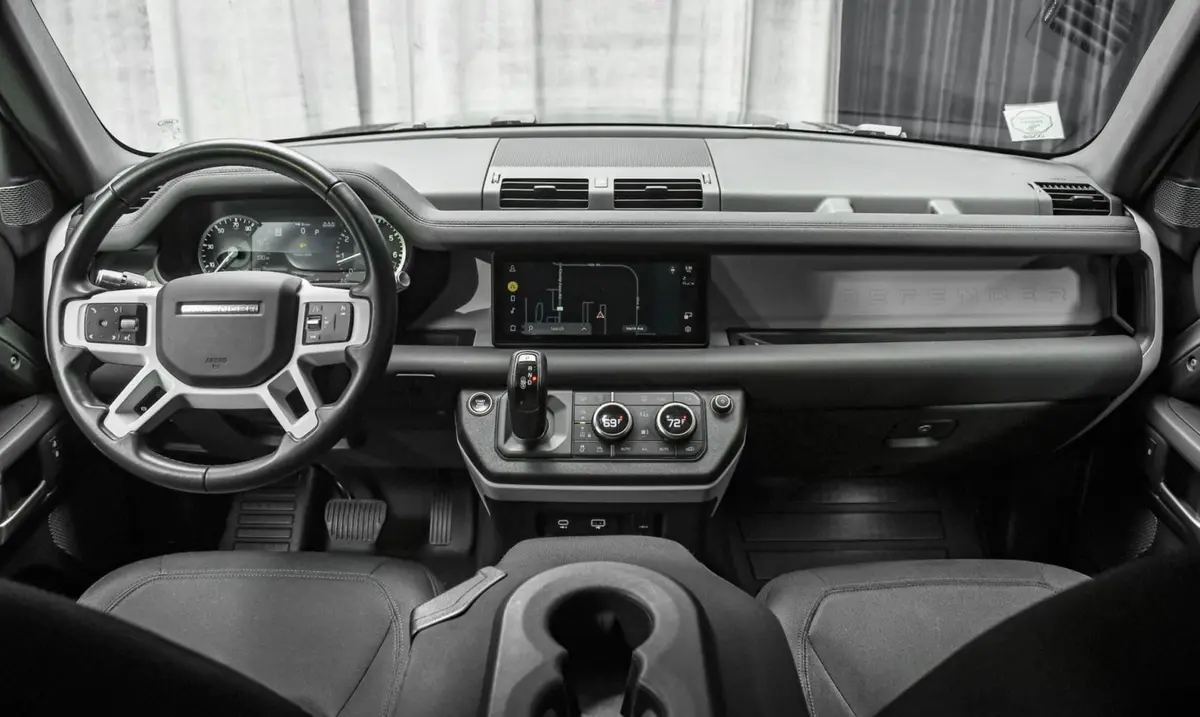 Land Rover Defender X-Dynamic 7 seater 2024, dashboard — Luxury Car Rental Switzerland, Switzerland. Land Rover Defender X-Dynamic 7 seater in Switzerland The Land Rover Defender X-Dynamic 7…