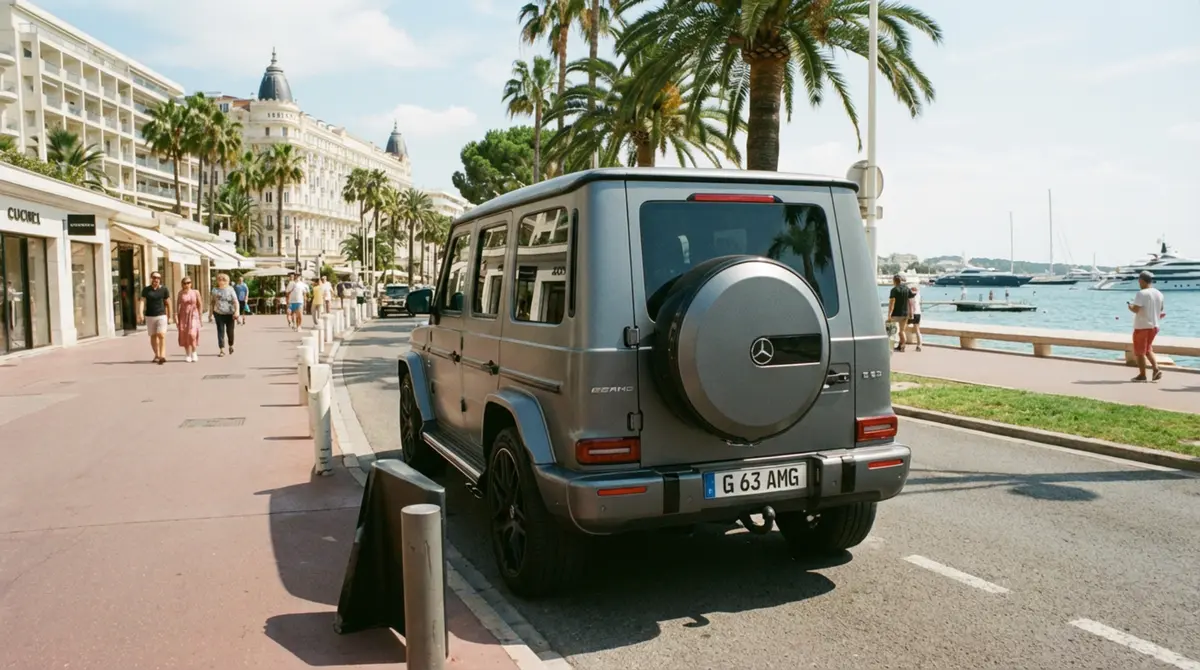Mercedes Benz G63 2023, Frontansicht — Luxury Car Rental Switzerland, Switzerland. Mercedes Benz G63 in Switzerland Der Mercedes Benz G63 aus dem Jahr 2023 kann in…