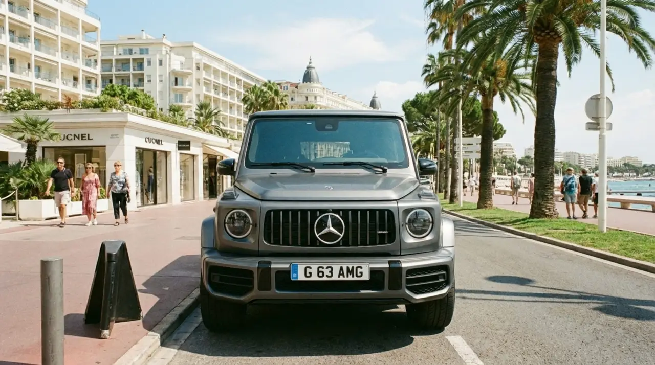 Mercedes Benz G63 2023, вид сзади — Luxury Car Rental Switzerland, Switzerland. Mercedes Benz G63 в Switzerland Mercedes Benz G63 2023 года можно взять в аренду в…