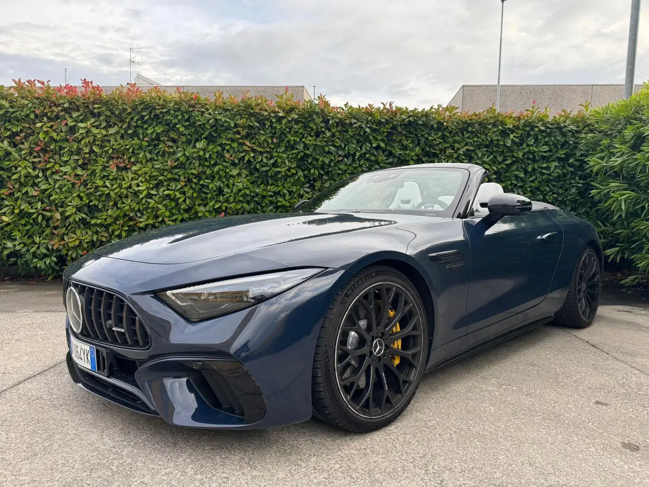 Mercedes Benz SL 63 AMG 2025, rear view — Luxury Car Rental Switzerland, Switzerland. Mercedes Benz SL 63 AMG in Switzerland The Mercedes Benz SL 63 AMG, model year 2025, is…