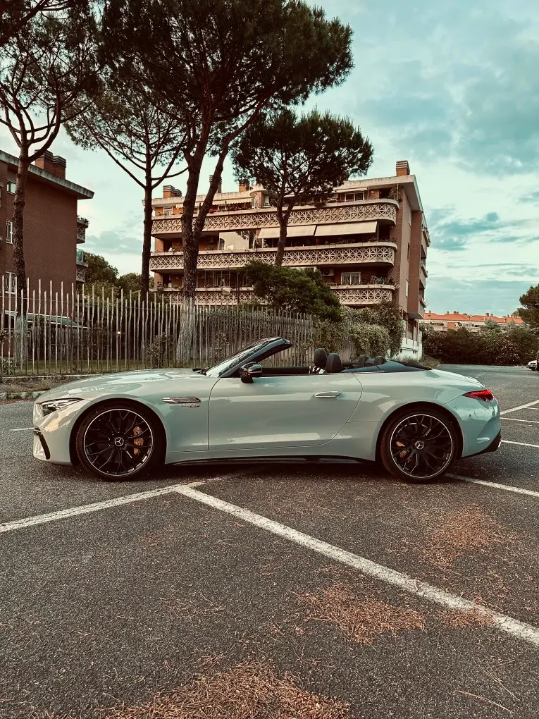 Mercedes Benz SL63 Cabrio 2023, exterior — Luxury Car Rental Switzerland, Switzerland. Mercedes Benz SL63 Cabrio in Switzerland The Mercedes Benz SL63 Cabrio, model year 2023,…