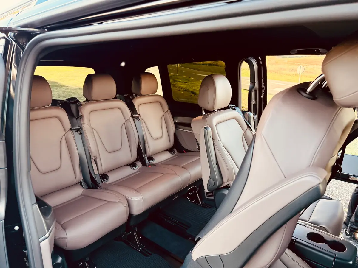 Mercedes Benz V300 4x4 XL Exclusive 7 seats 2025, interior — Luxury Car Rental Switzerland, Switzerland. Mercedes Benz V300 4x4 XL Exclusive 7 seats in Switzerland The Mercedes Benz V300 4x4 XL…