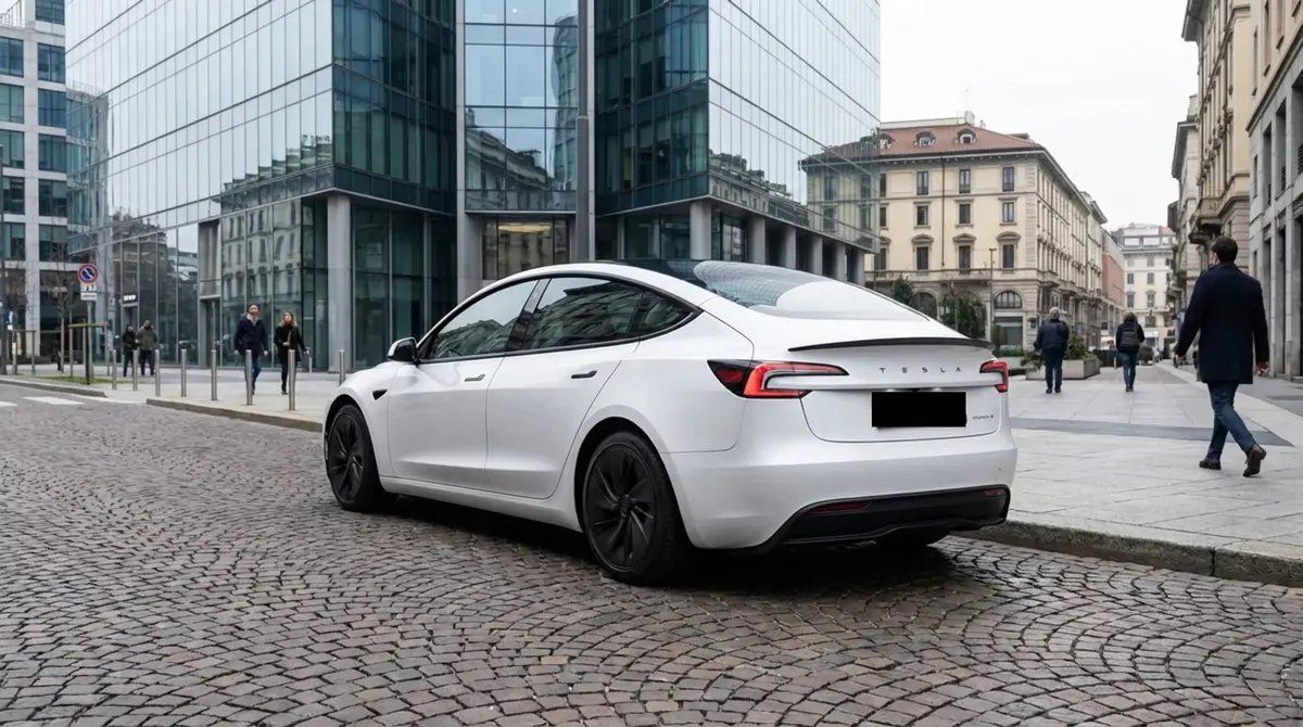 Tesla Model 3 Performance 2026, exterior — Luxury Car Rental Switzerland, Switzerland. Tesla Model 3 Performance in Switzerland The Tesla Model 3 Performance 2026 is available…