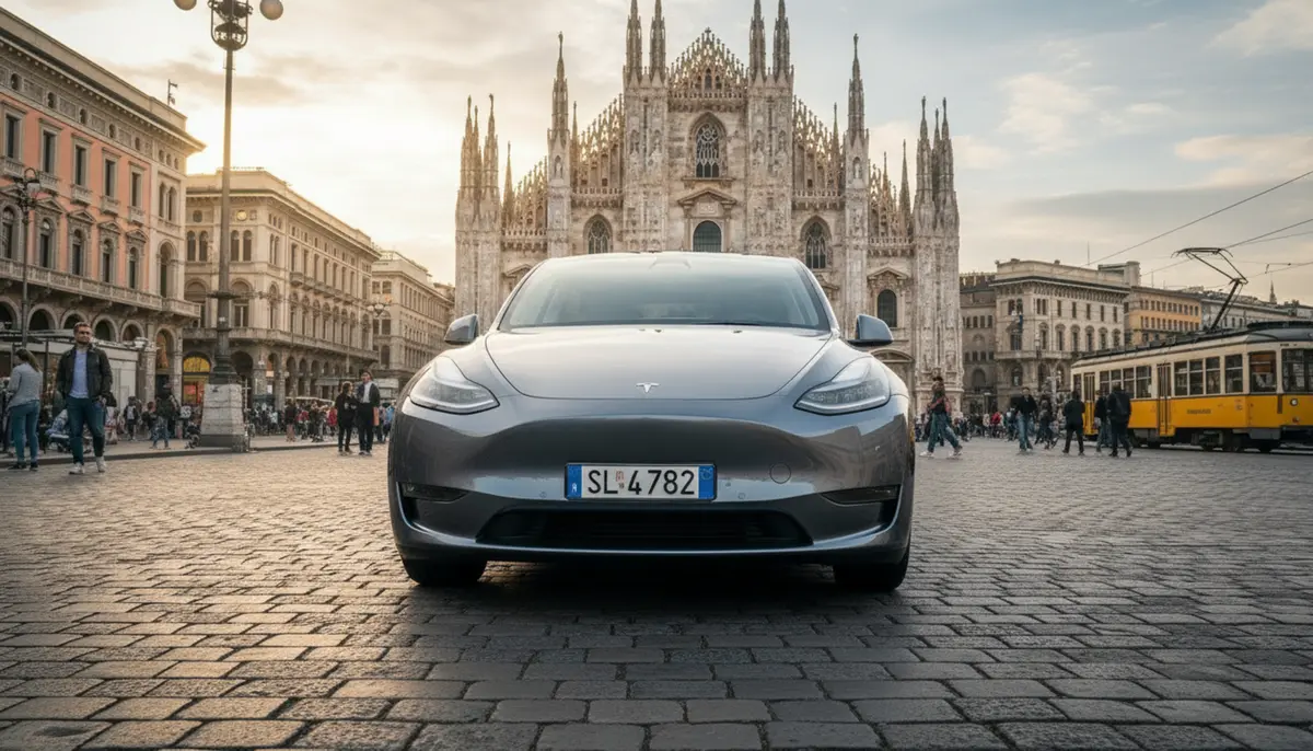 Tesla Model Y Long Range 2023, front view — Luxury Car Rental Switzerland, Switzerland. Tesla Model Y Long Range in Switzerland The Tesla Model Y Long Range is available to rent…