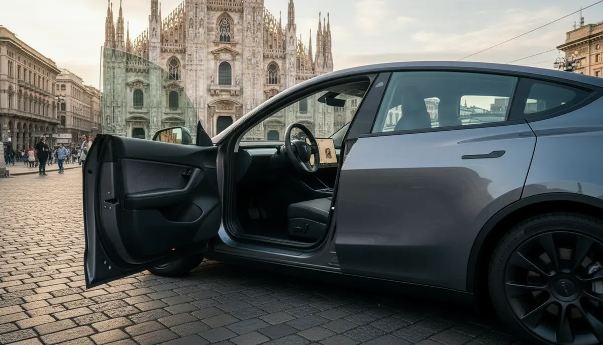 Tesla Model Y Long Range 2023, interior — Luxury Car Rental Switzerland, Switzerland. Tesla Model Y Long Range in Switzerland The Tesla Model Y Long Range is available to rent…